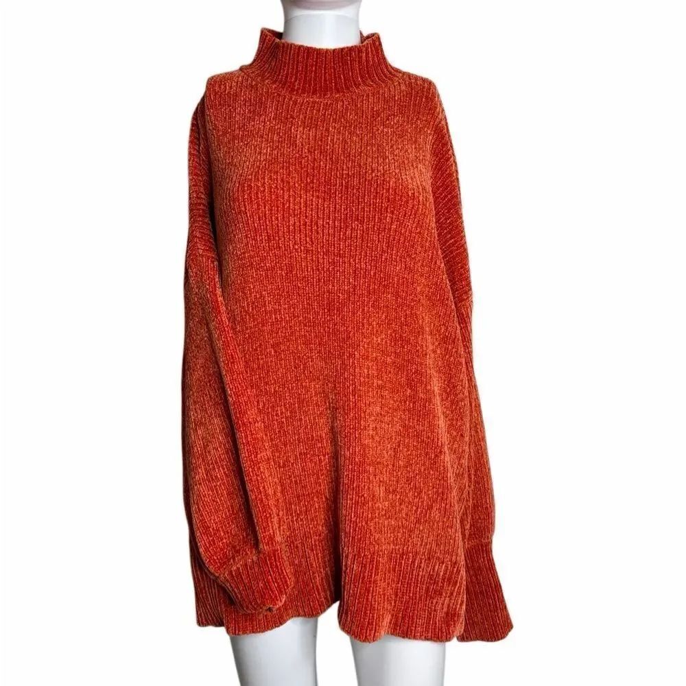 Forever 21 Cozy Orange Women's Sweater Size Large